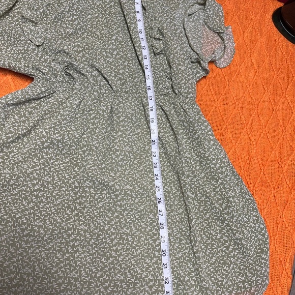 Wishlist Green Ruffled Smocked Mini Dress - Picture 4 of 6